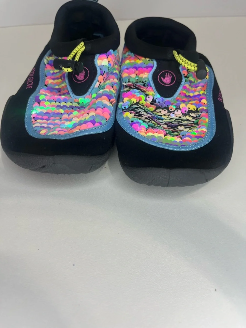 Body Glove Kids Mermaid Sequin Water Shoes - Black + Multicolor Girls size l